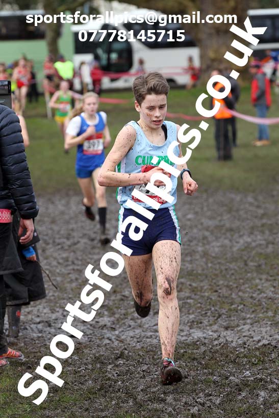 Junior girls, 2020 New Balance English Schools Champs., Sefton Park, Liverpool. Photo: David T. Hewitson/Sports for All Pics